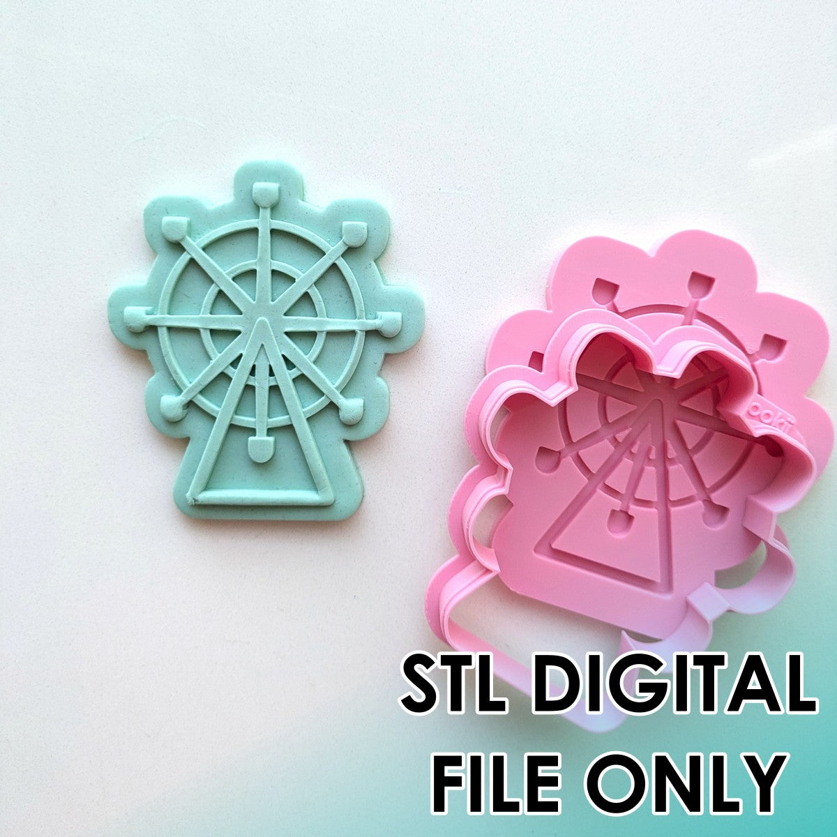 Ferris Wheel Raised Stamp & Cutter Set