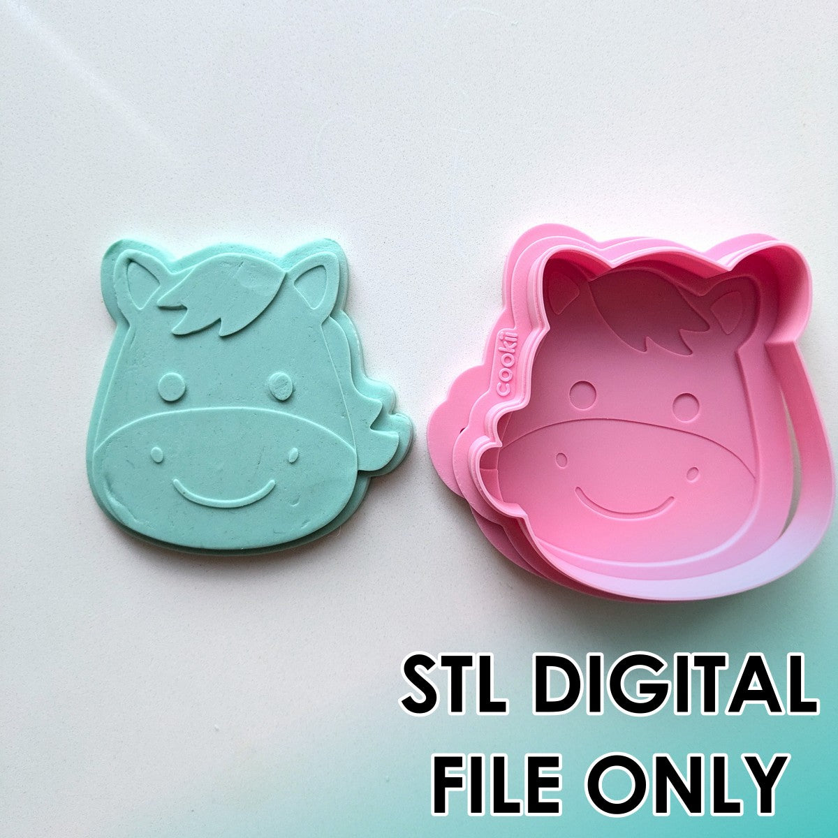 Farm Animals - Horse Raised Stamp & Cutter Set