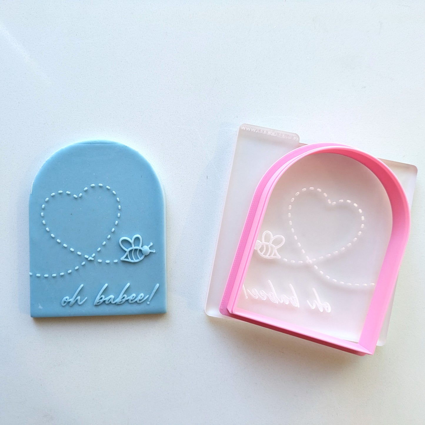 "oh babee!" - Raised Embosser