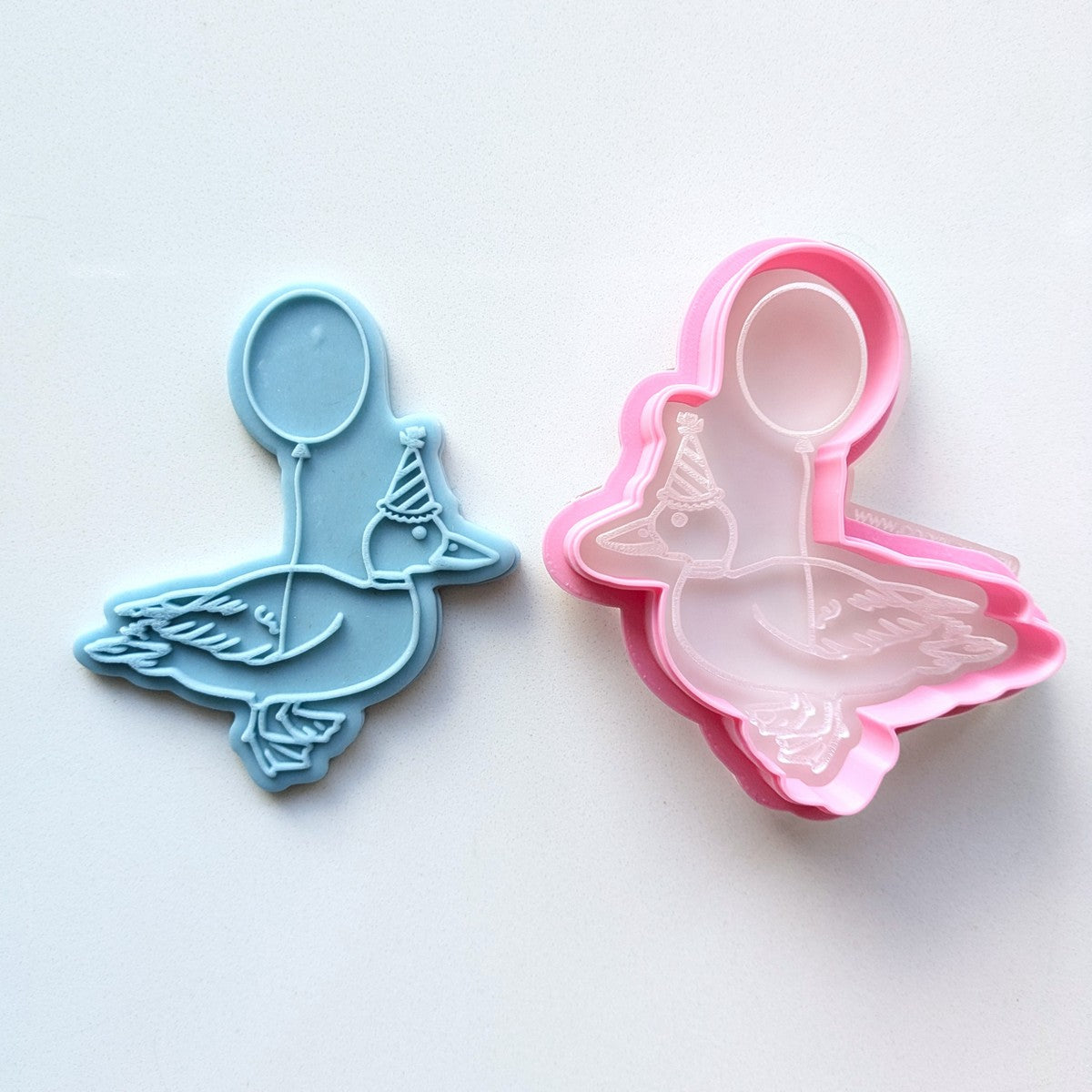 Balloon Party Duck - Raised Embosser Set