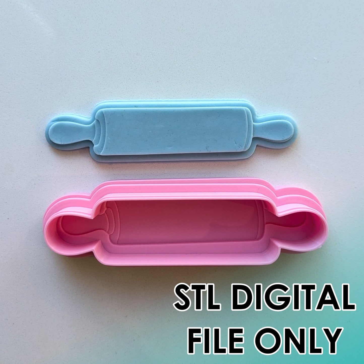 Rolling Pin - Cutter & Raised Stamp Set