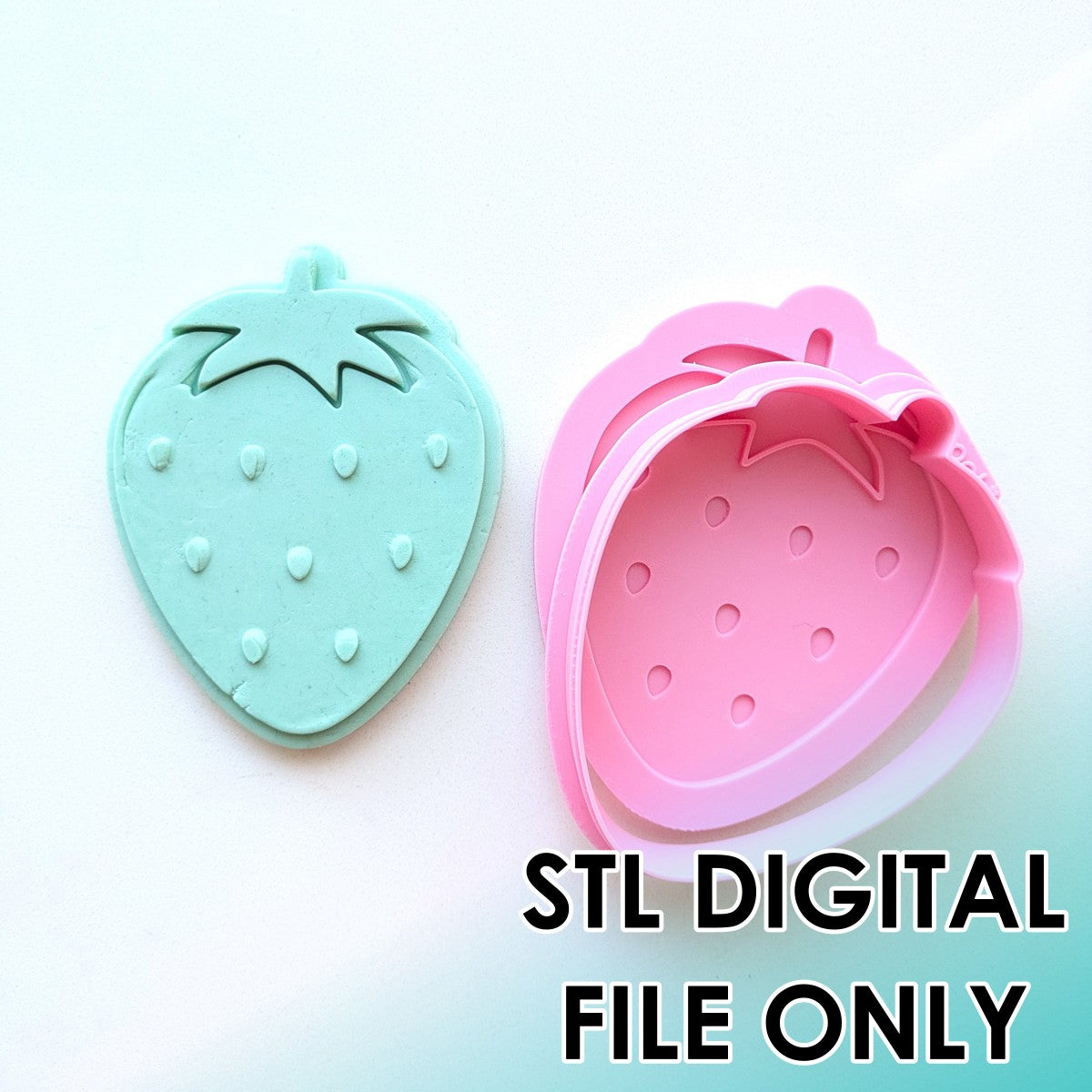 Berry First - Strawberry Raised Stamp & Cutter Set