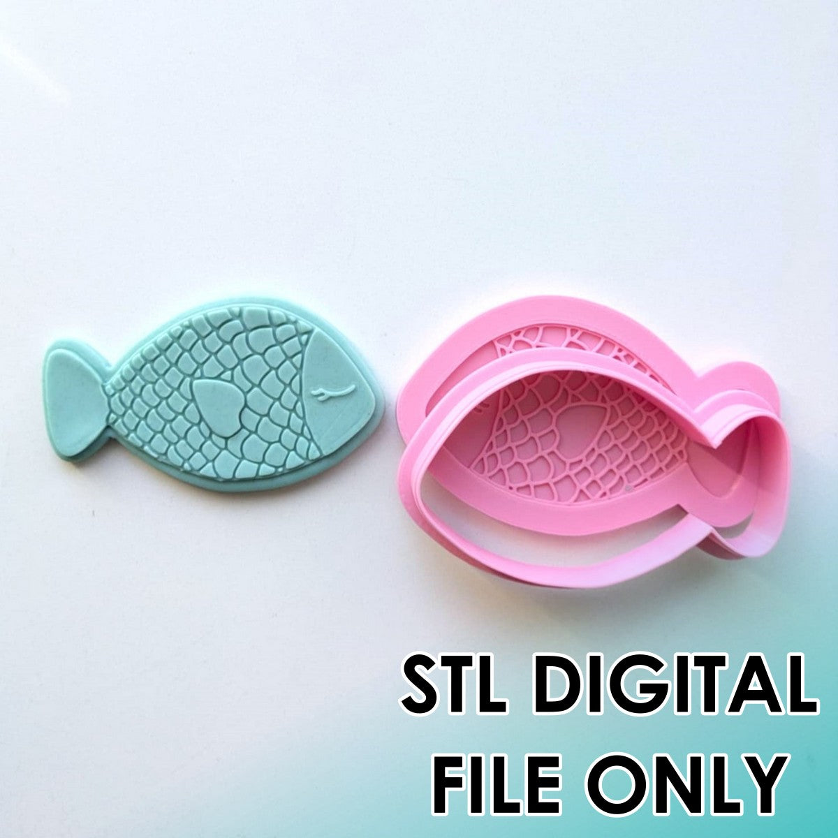 Fish - Cutter & Raised Stamp Set