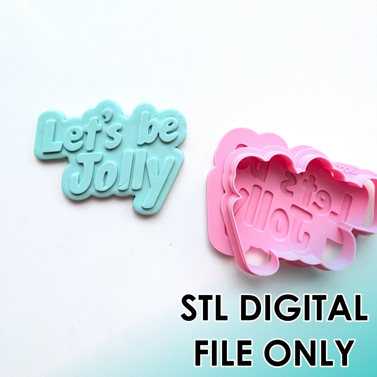 Let's be Jolly Raised Stamp & Cutter Set