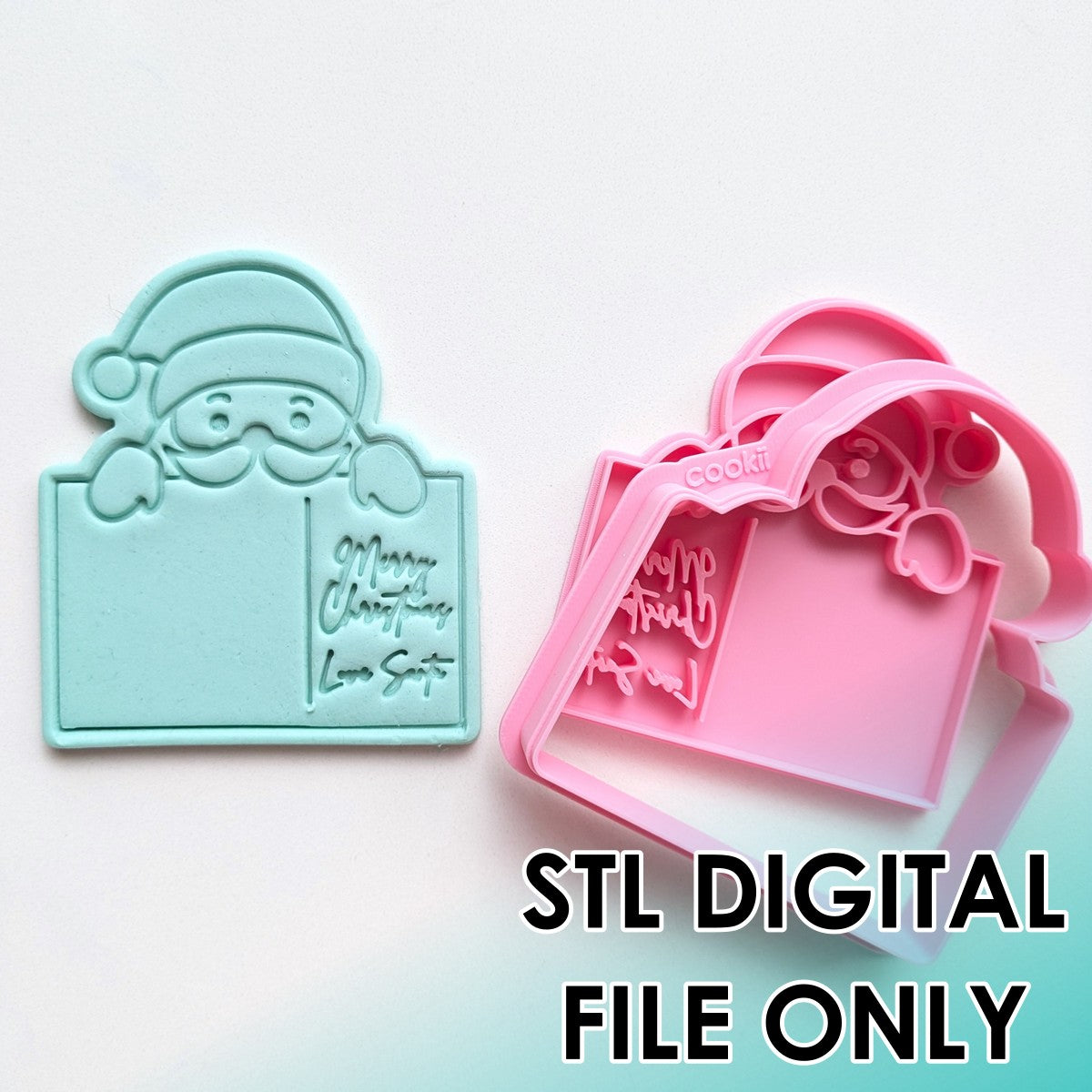 Santa's Postcard Cutter & Stamp Set