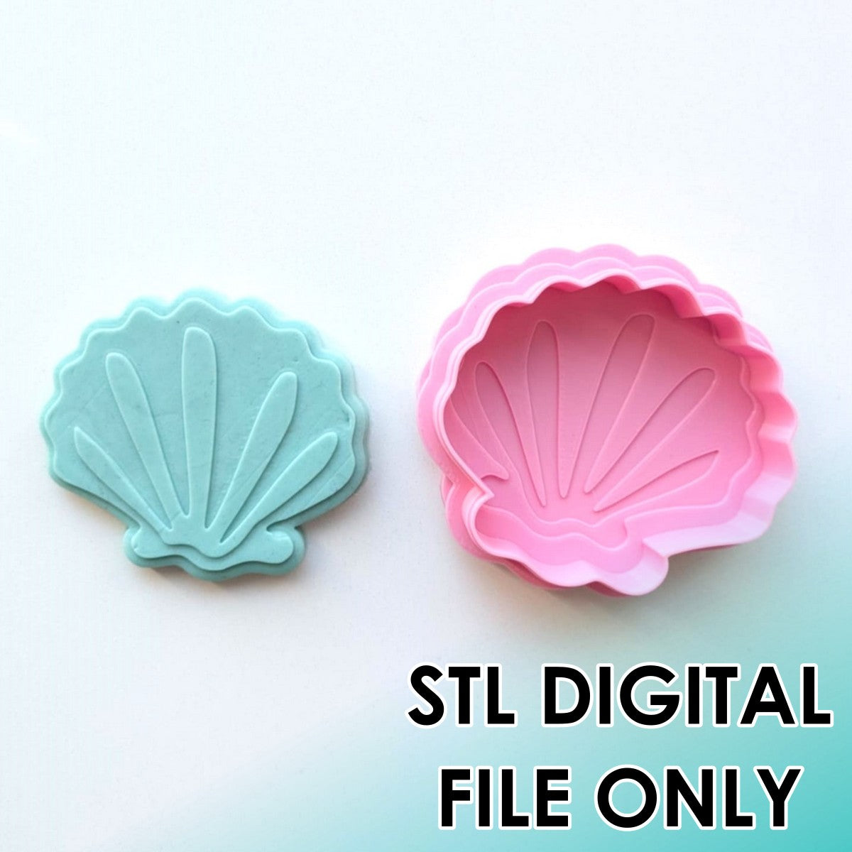 Shell - Cutter & Raised Stamp Set