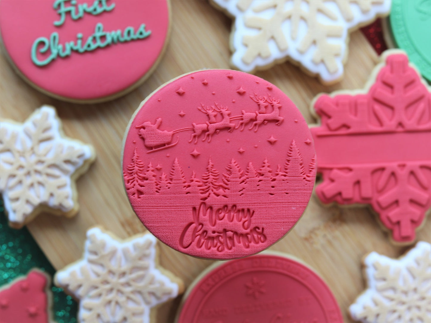 Night Before Christmas Forest - Raised Embosser