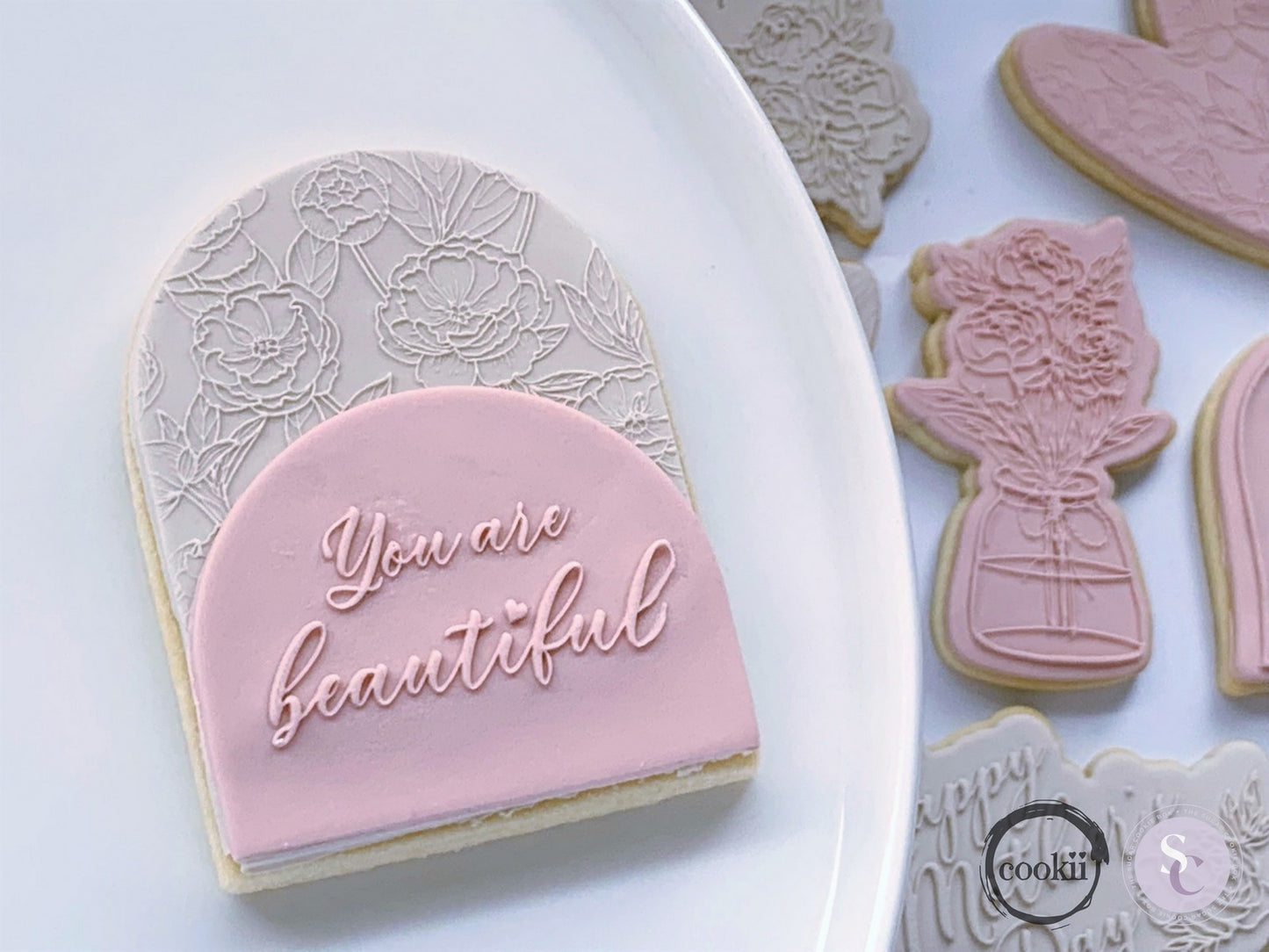 Peony Pattern - Raised Embosser