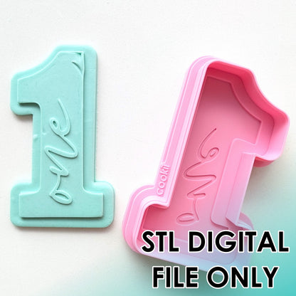 1 one - Cutter & Raised Stamp Set