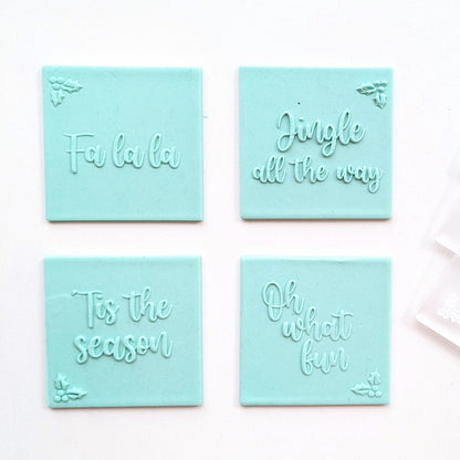 Christmas Sayings Raised Embossers