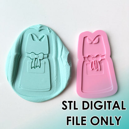 Bow Apron - Cutter & Raised Stamp Set