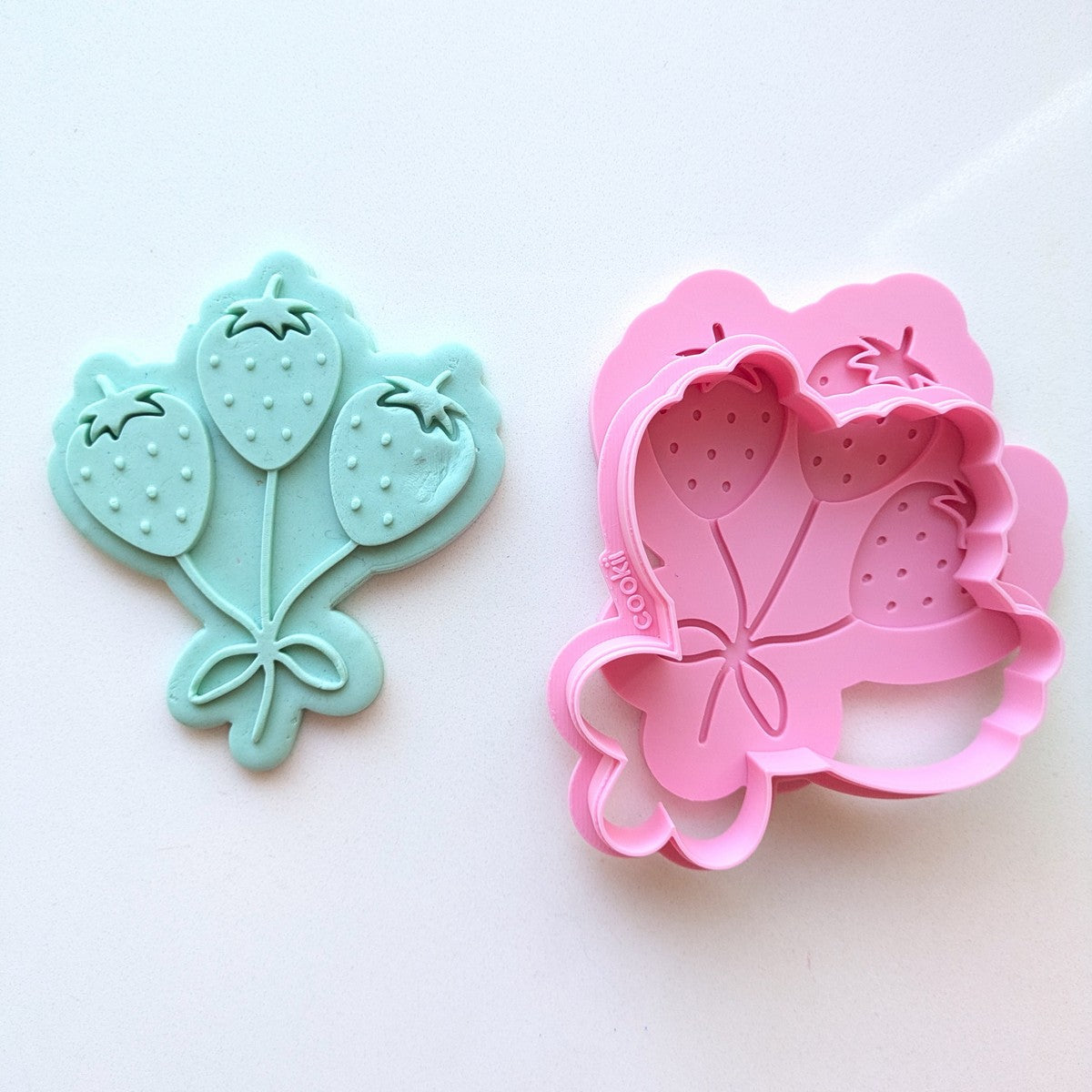 Berry First - Strawberry Balloons Raised Stamp & Cutter Set