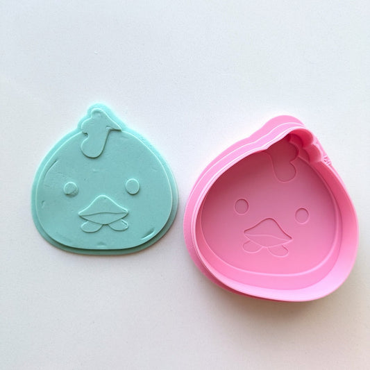 Farm Animals - Chicken Raised Stamp & Cutter Set