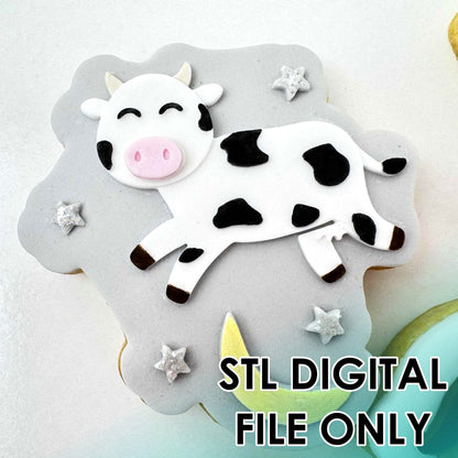 Nursery Rhymes Cow jumped over the moon - Cutter & Raised Stamp Set