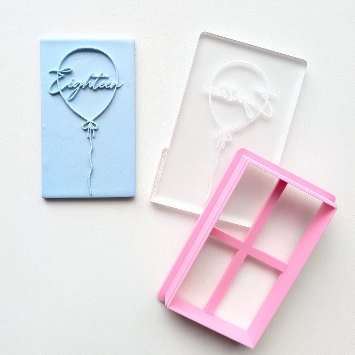 Eighteen Balloon - Raised Embosser Set