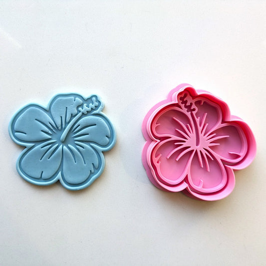 Hibiscus Flower - Cutter & Stamp Set