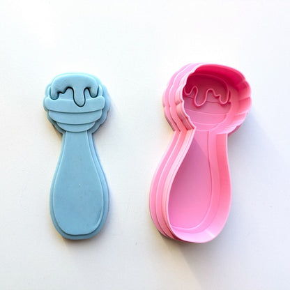 Honey Drip Rattle - Cutter & Raised Stamp Set