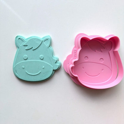 Farm Animals - Horse Raised Stamp & Cutter Set