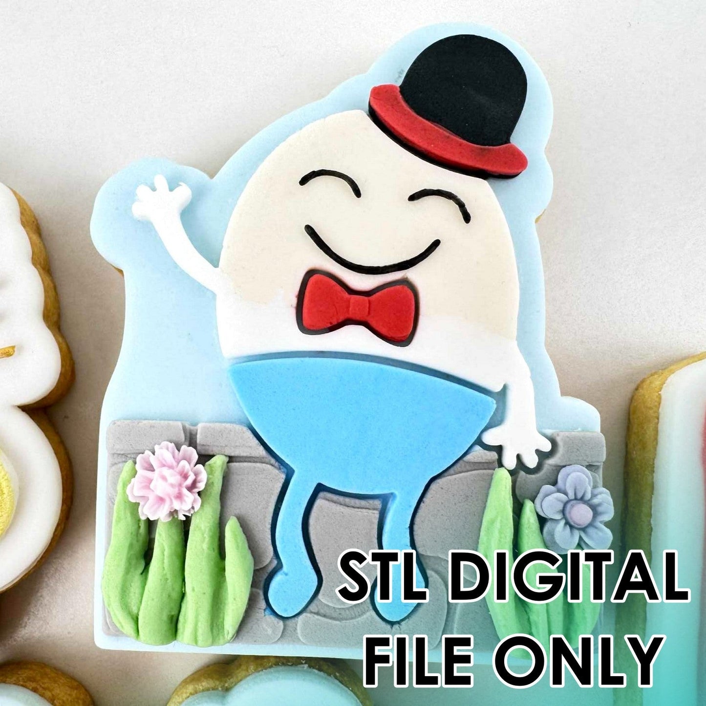 Nursery Rhymes Humpty Dumpty - Cutter & Raised Stamp Set