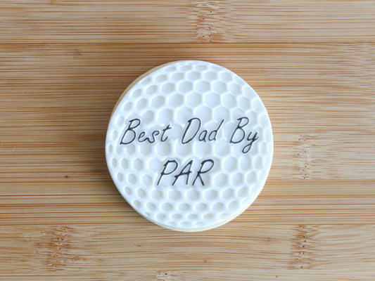 "Best Dad by PAR" - Raised Embosser