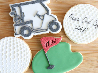 "Best Dad by PAR" - Raised Embosser