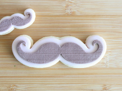 Moustache Large - Raised Embosser Set