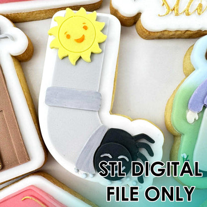 Nursery Rhymes Incy Wincy Spider - Cutter & Raised Stamp Set