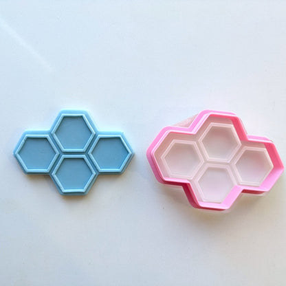 Large Honeycomb - Raised Embosser Set