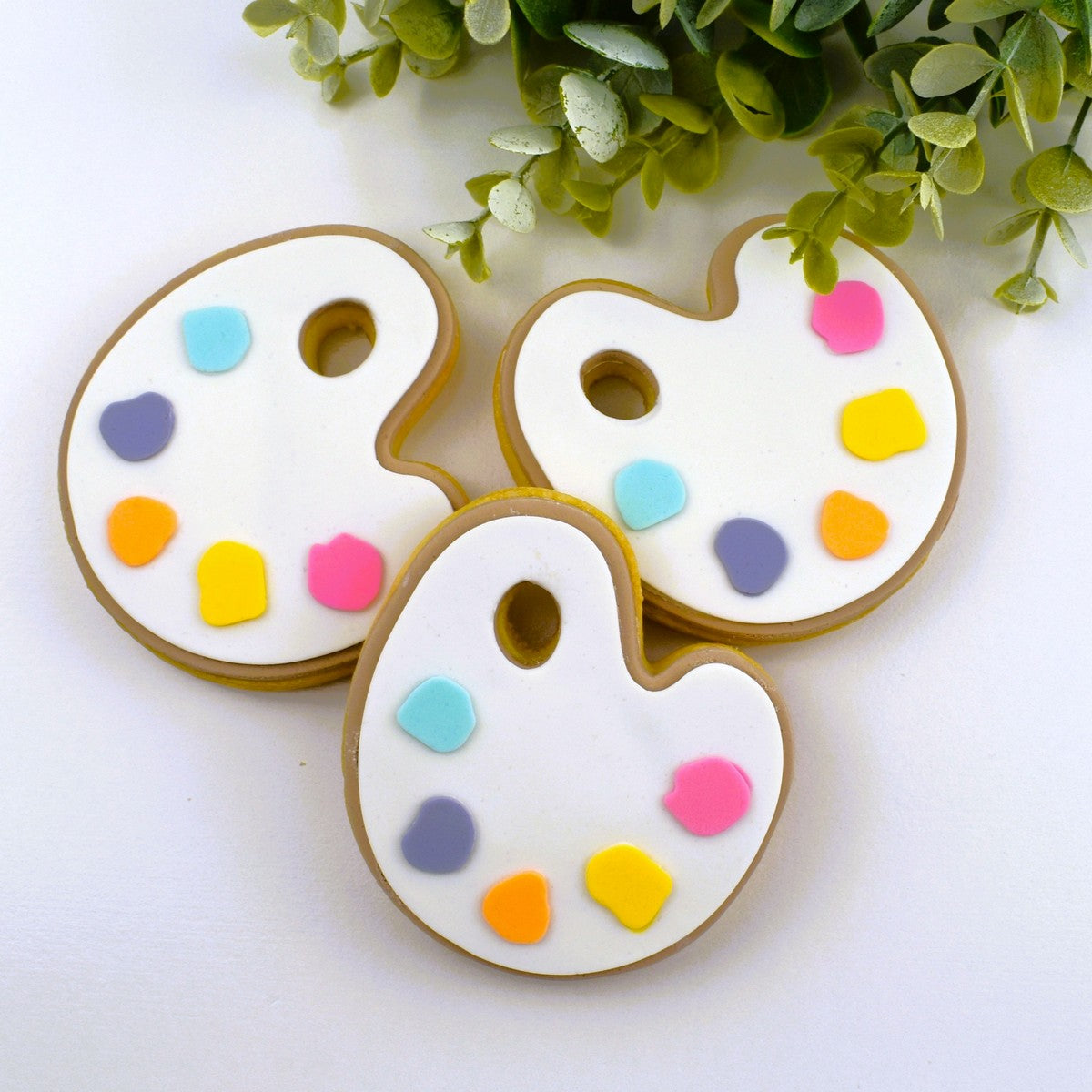 Paint Palette Raised Stamp & Cutter Set