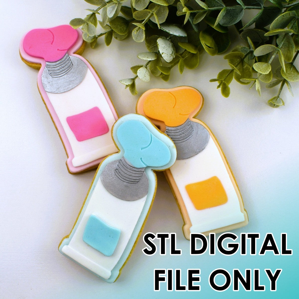 Paint Tube Raised Stamp & Cutter Set