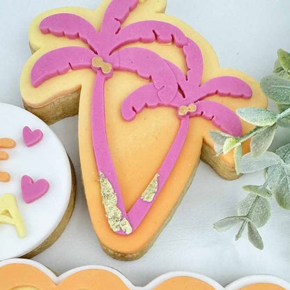 Palm Trees Raised Stamp & Cutter Set