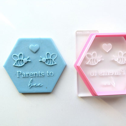 "Parents to bee" - Raised Embosser