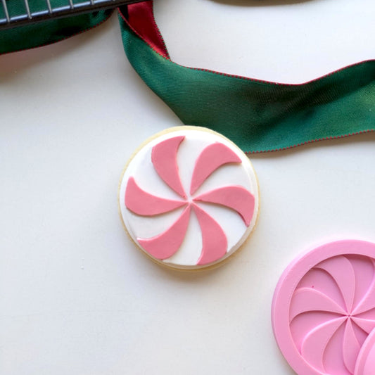 Peppermint Swirl - Raised Embosser Set