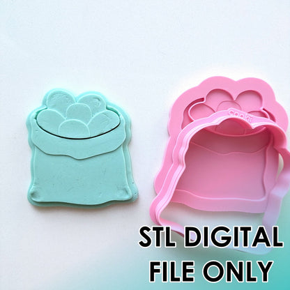 Farm - Potato Sack Raised Stamp & Cutter Set