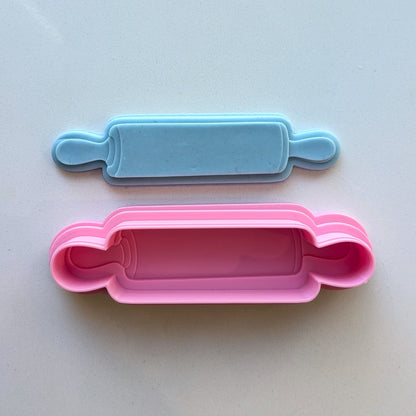 Rolling Pin - Cutter & Raised Stamp Set