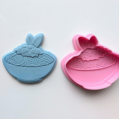 Spaghetti & Meatball - Cutter & Raised Stamp Set