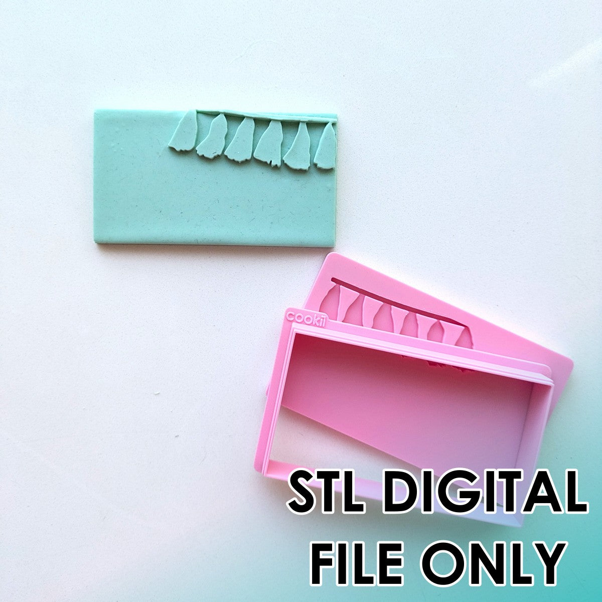 Tassle Plaque Raised Stamp & Cutter Set