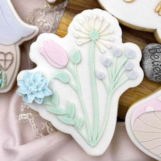 Fairy Floral Bunch - Cutter & Raised Stamp Set