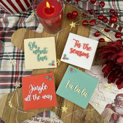 Christmas Sayings Raised Embossers