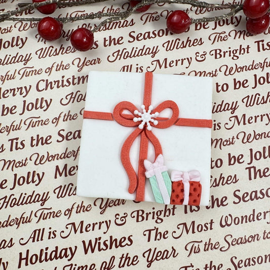 Christmas Present Bow - Raised Embosser