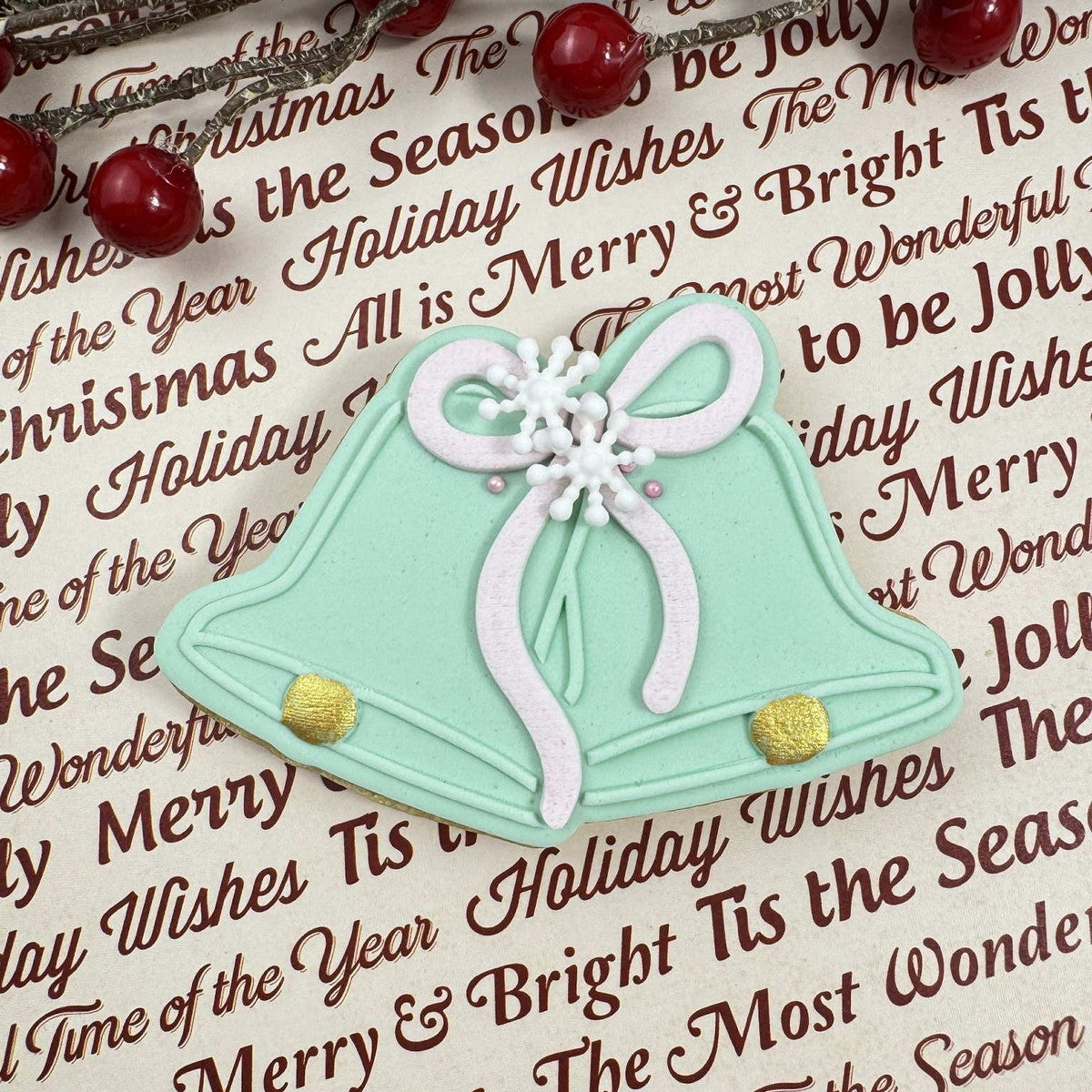 Christmas Bells Bow - Raised Embosser Set