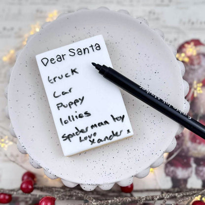 Dear Santa Blank Letter - Raised Embosser Set