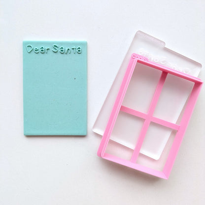 Dear Santa Blank Letter - Raised Embosser Set
