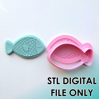 Fish - Cutter & Raised Stamp Set