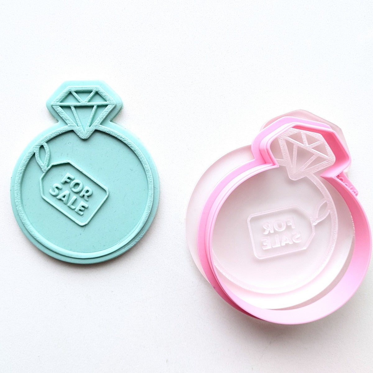 For Sale Diamond Ring - Raised Embosser Set