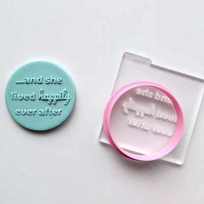 "and she lived happily ever after" - Raised Embosser Set