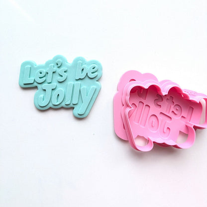 Let's be Jolly Raised Stamp & Cutter Set