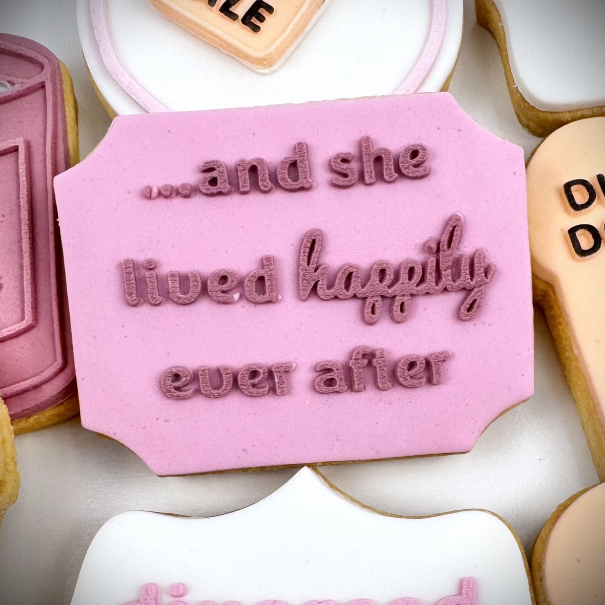 "and she lived happily ever after" - Raised Embosser Set