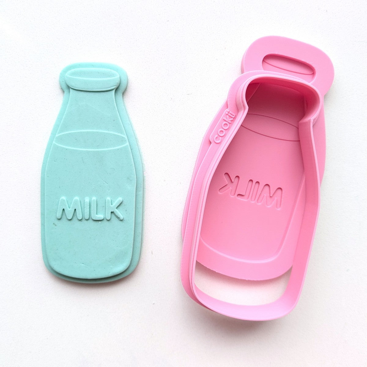 Milk Bottle Raised Stamp & Cutter Set