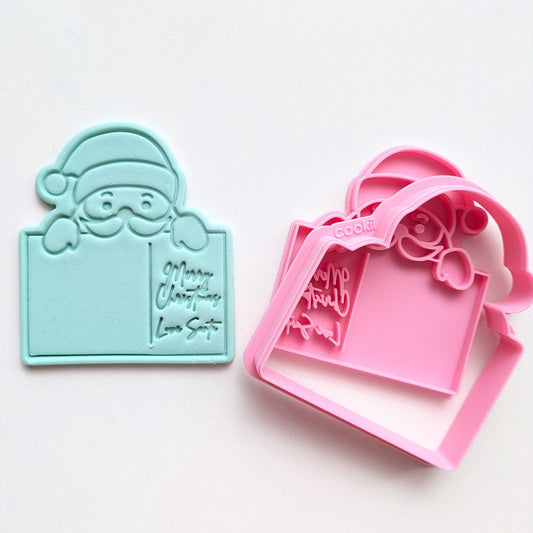 Santa's Postcard Cutter & Stamp Set